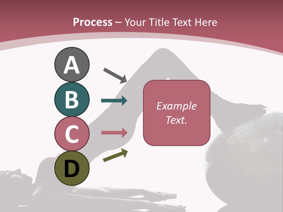 A Woman Is Doing A Yoga Pose On A Ball PowerPoint Template