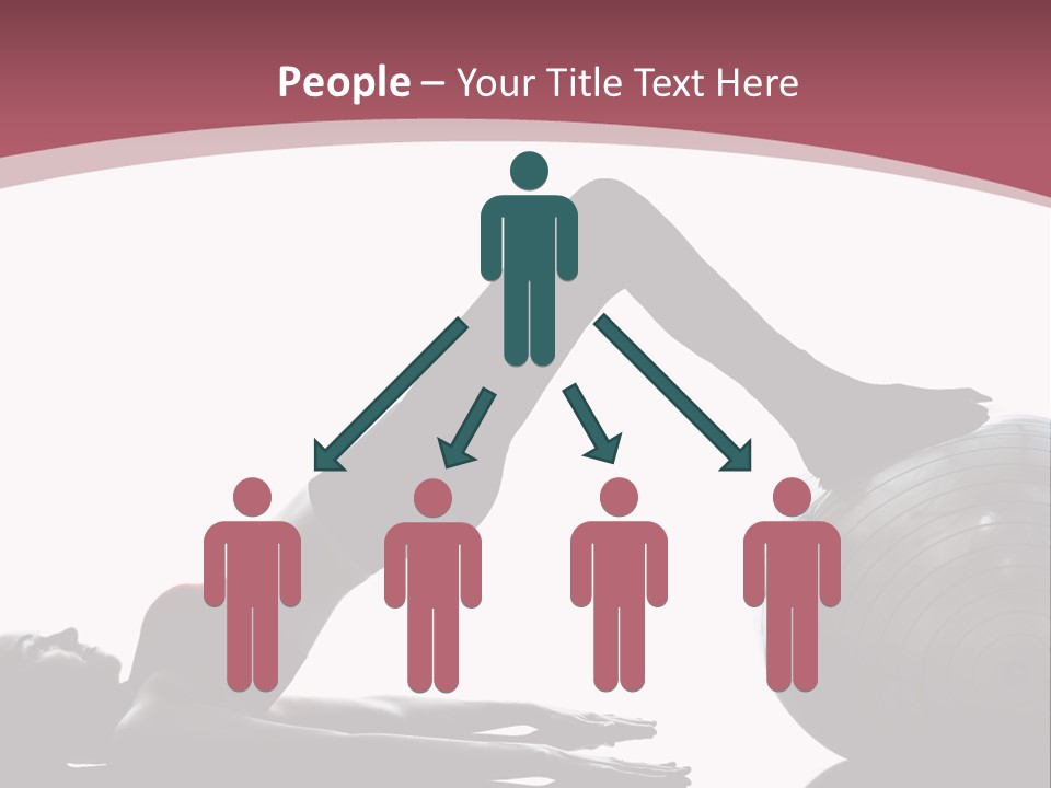 A Woman Is Doing A Yoga Pose On A Ball PowerPoint Template