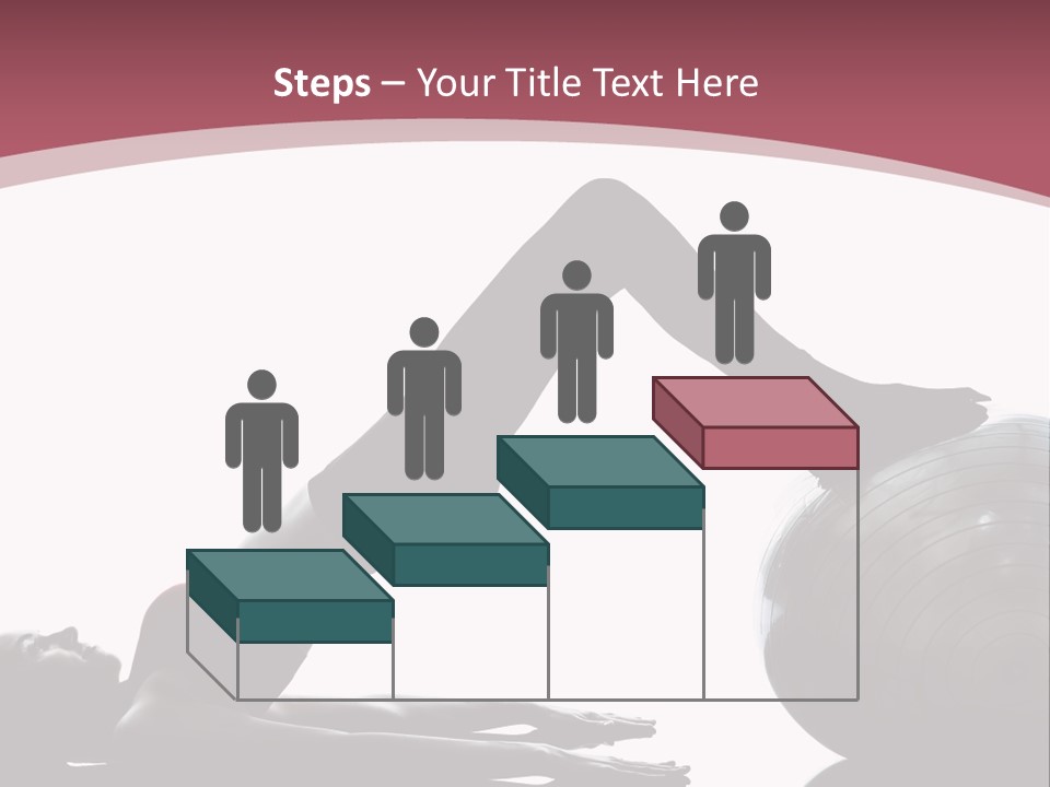 A Woman Is Doing A Yoga Pose On A Ball PowerPoint Template