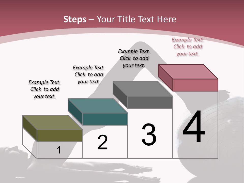 A Woman Is Doing A Yoga Pose On A Ball PowerPoint Template