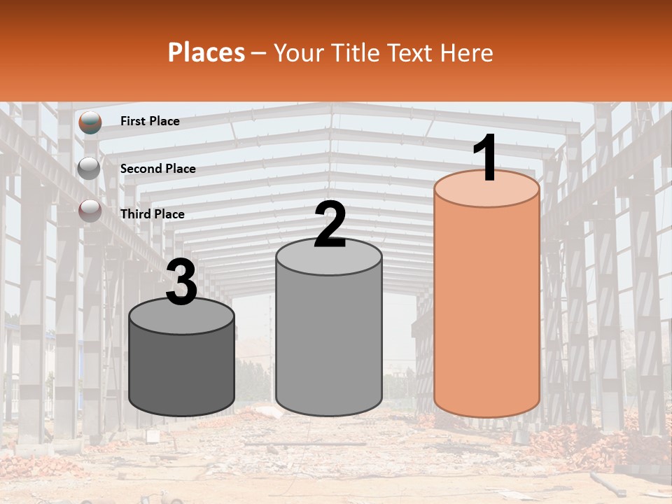 A Picture Of A Building With A Name Of Presentation PowerPoint Template