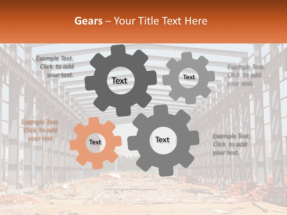 A Picture Of A Building With A Name Of Presentation PowerPoint Template