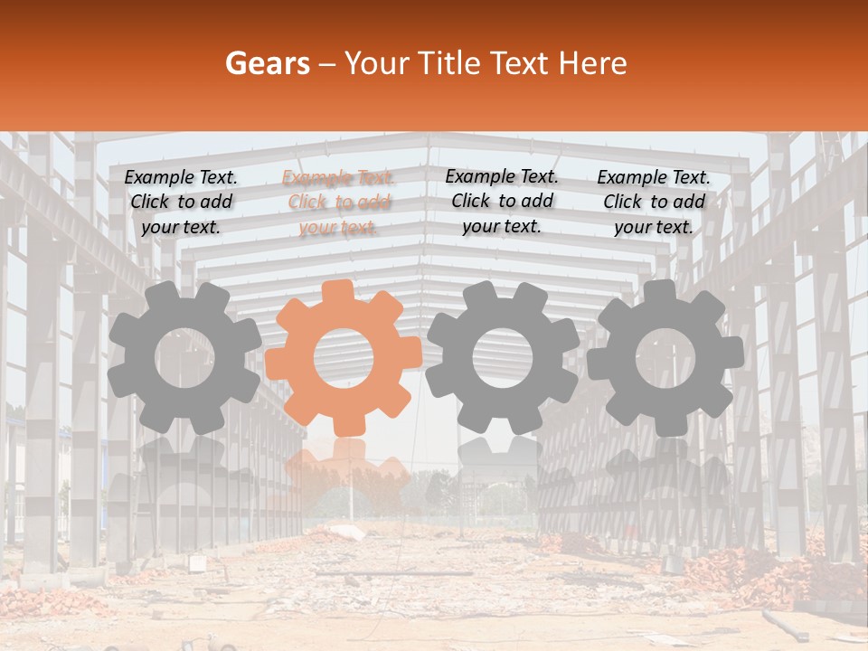 A Picture Of A Building With A Name Of Presentation PowerPoint Template