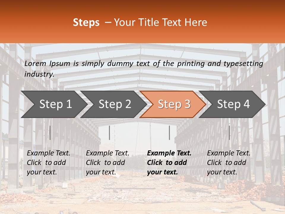 A Picture Of A Building With A Name Of Presentation PowerPoint Template