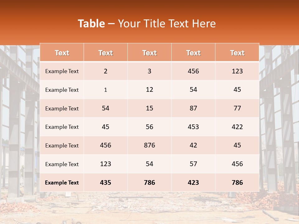 A Picture Of A Building With A Name Of Presentation PowerPoint Template