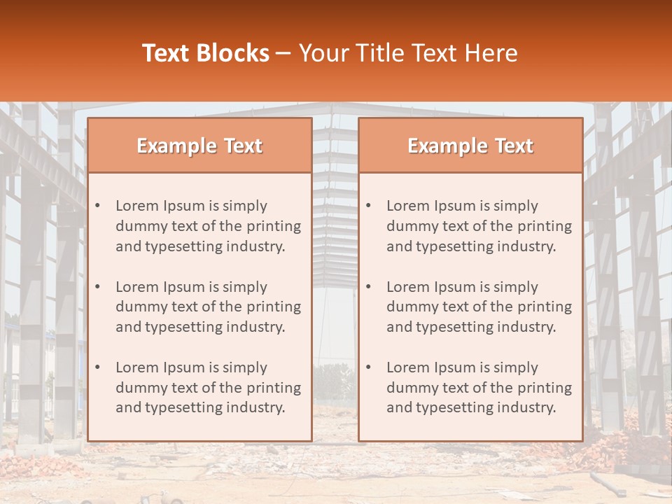A Picture Of A Building With A Name Of Presentation PowerPoint Template
