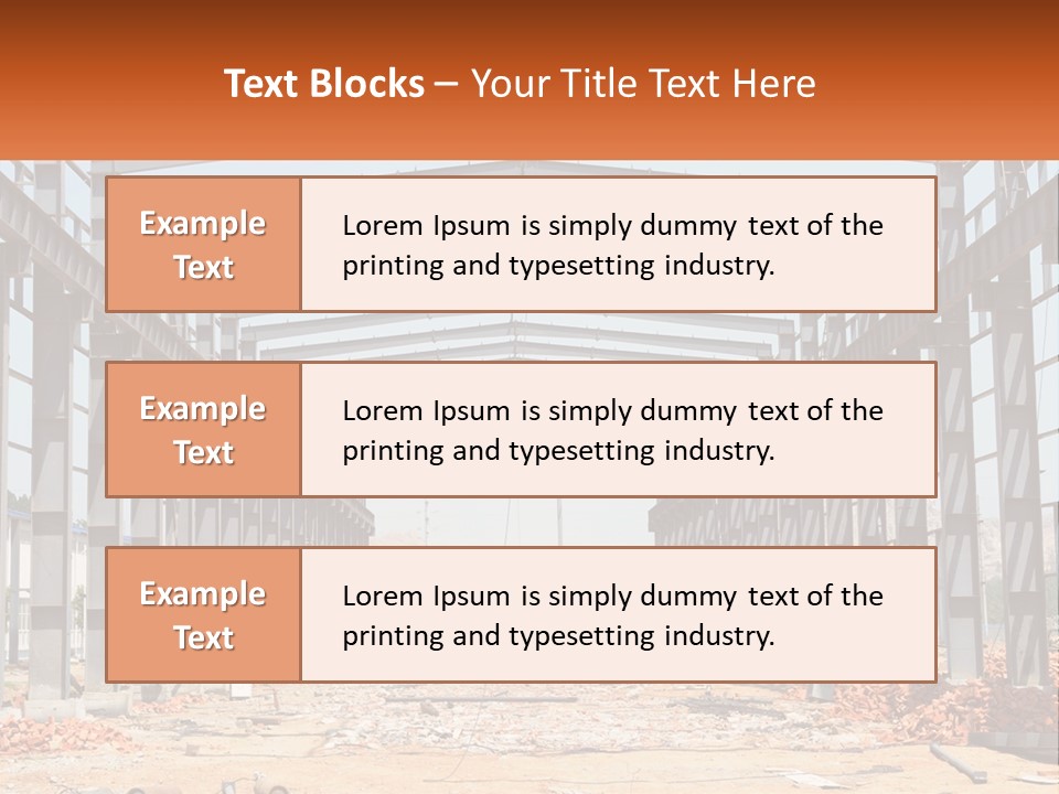 A Picture Of A Building With A Name Of Presentation PowerPoint Template