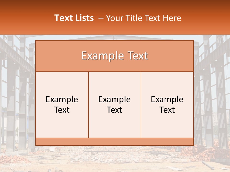 A Picture Of A Building With A Name Of Presentation PowerPoint Template