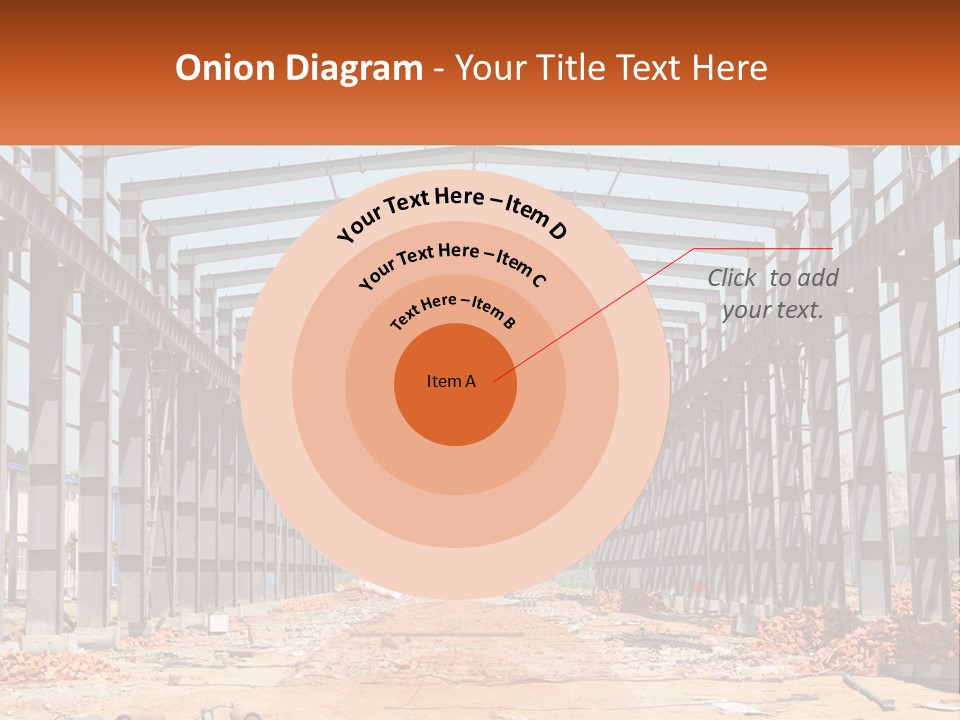 A Picture Of A Building With A Name Of Presentation PowerPoint Template