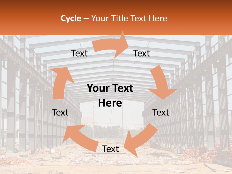 A Picture Of A Building With A Name Of Presentation PowerPoint Template