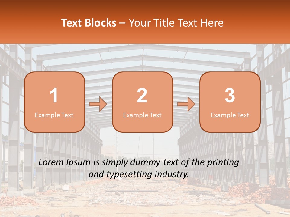 A Picture Of A Building With A Name Of Presentation PowerPoint Template