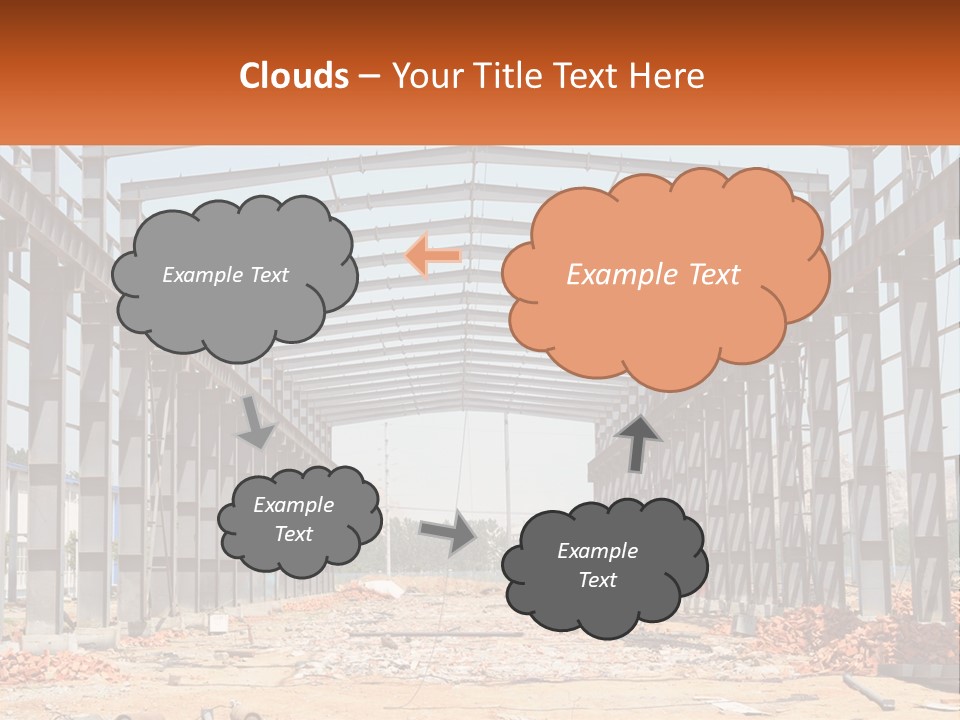 A Picture Of A Building With A Name Of Presentation PowerPoint Template