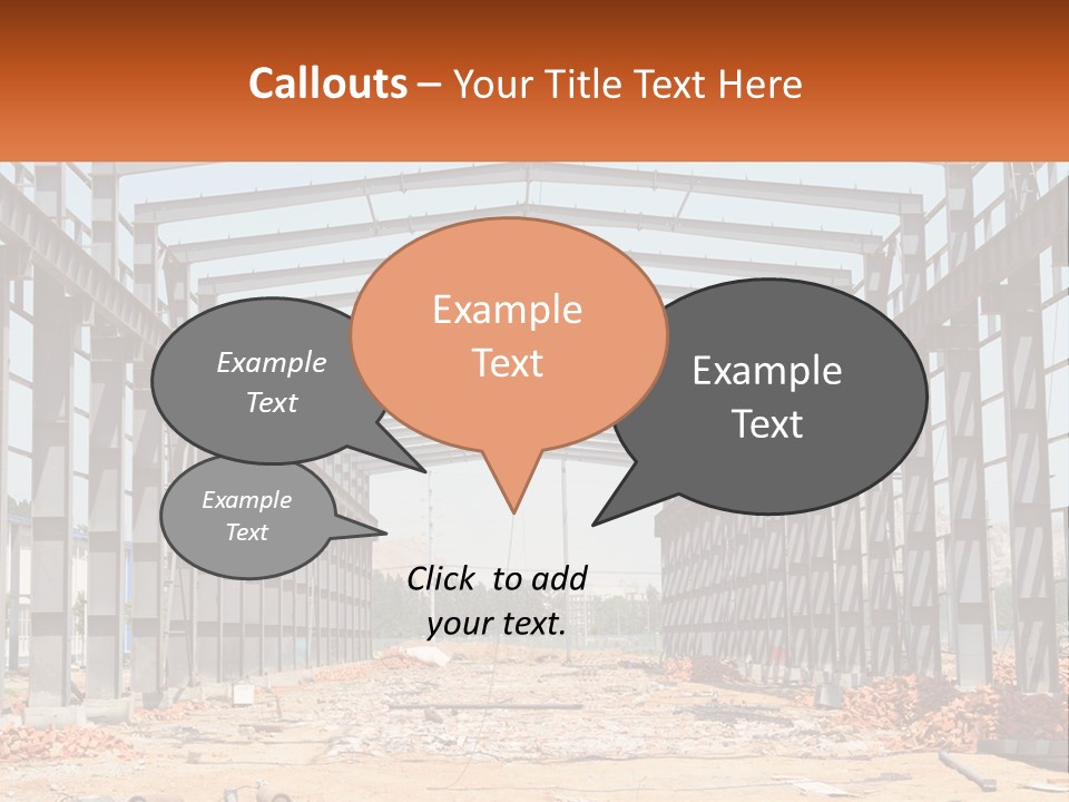 A Picture Of A Building With A Name Of Presentation PowerPoint Template