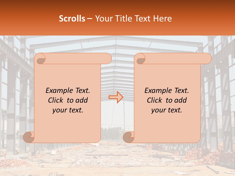 A Picture Of A Building With A Name Of Presentation PowerPoint Template