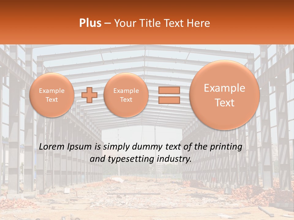 A Picture Of A Building With A Name Of Presentation PowerPoint Template