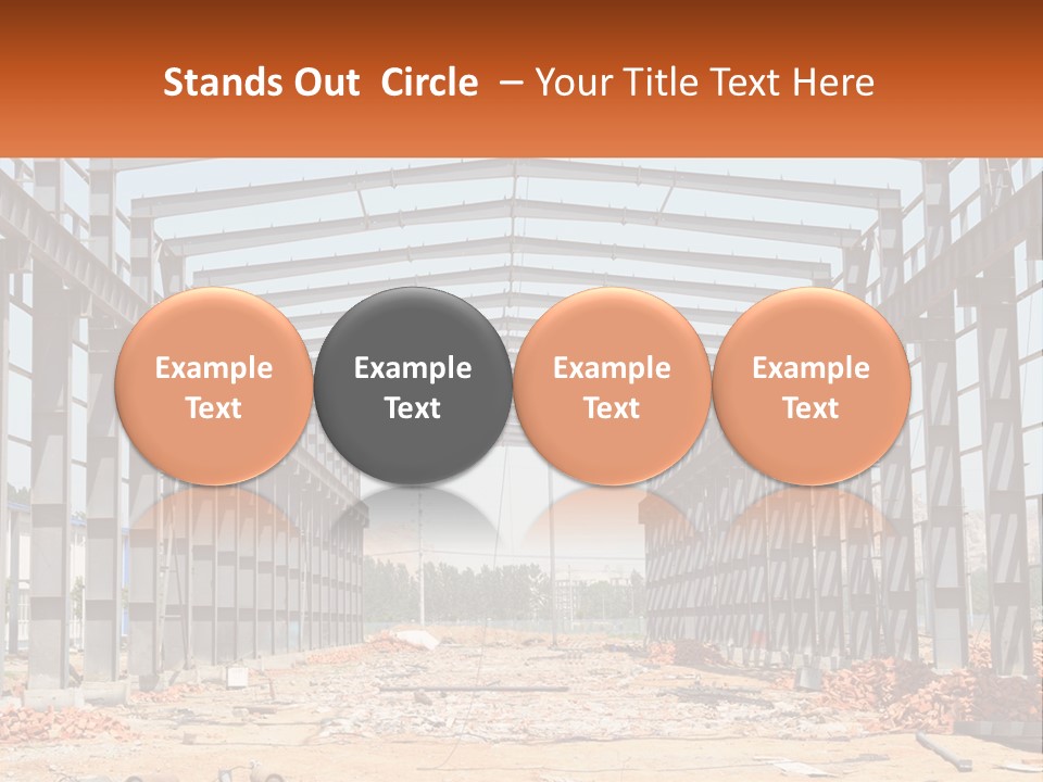 A Picture Of A Building With A Name Of Presentation PowerPoint Template