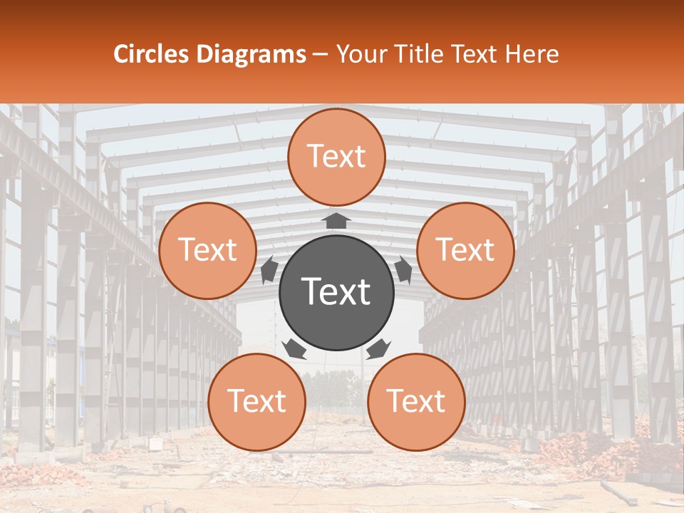 A Picture Of A Building With A Name Of Presentation PowerPoint Template