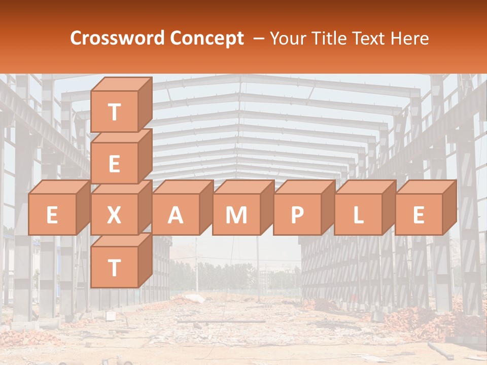 A Picture Of A Building With A Name Of Presentation PowerPoint Template