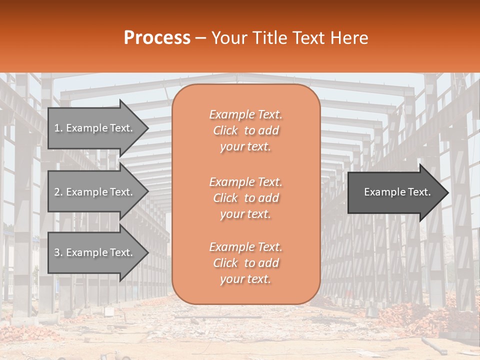 A Picture Of A Building With A Name Of Presentation PowerPoint Template