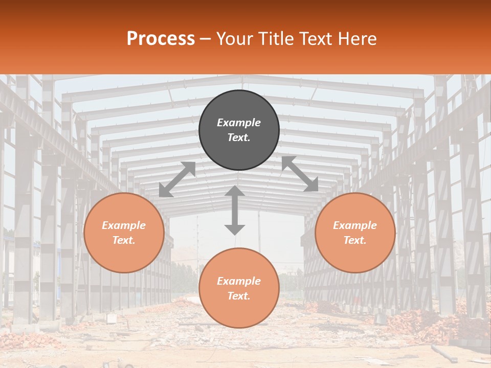 A Picture Of A Building With A Name Of Presentation PowerPoint Template