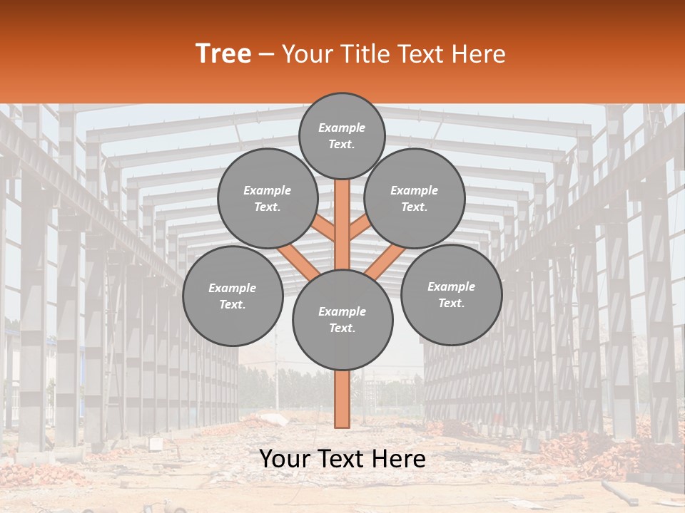 A Picture Of A Building With A Name Of Presentation PowerPoint Template