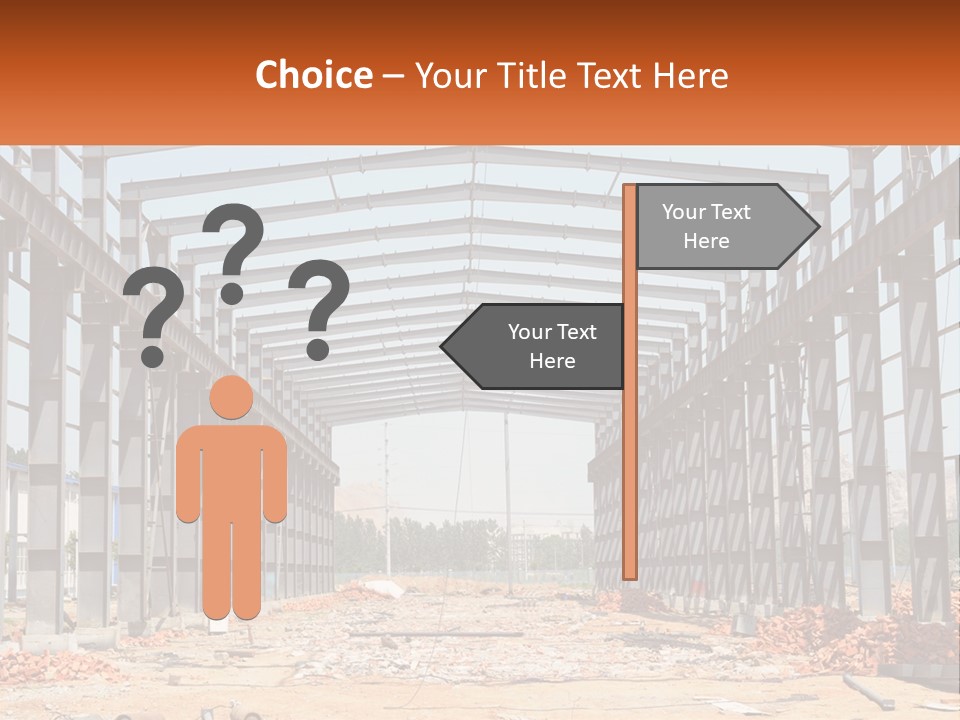 A Picture Of A Building With A Name Of Presentation PowerPoint Template