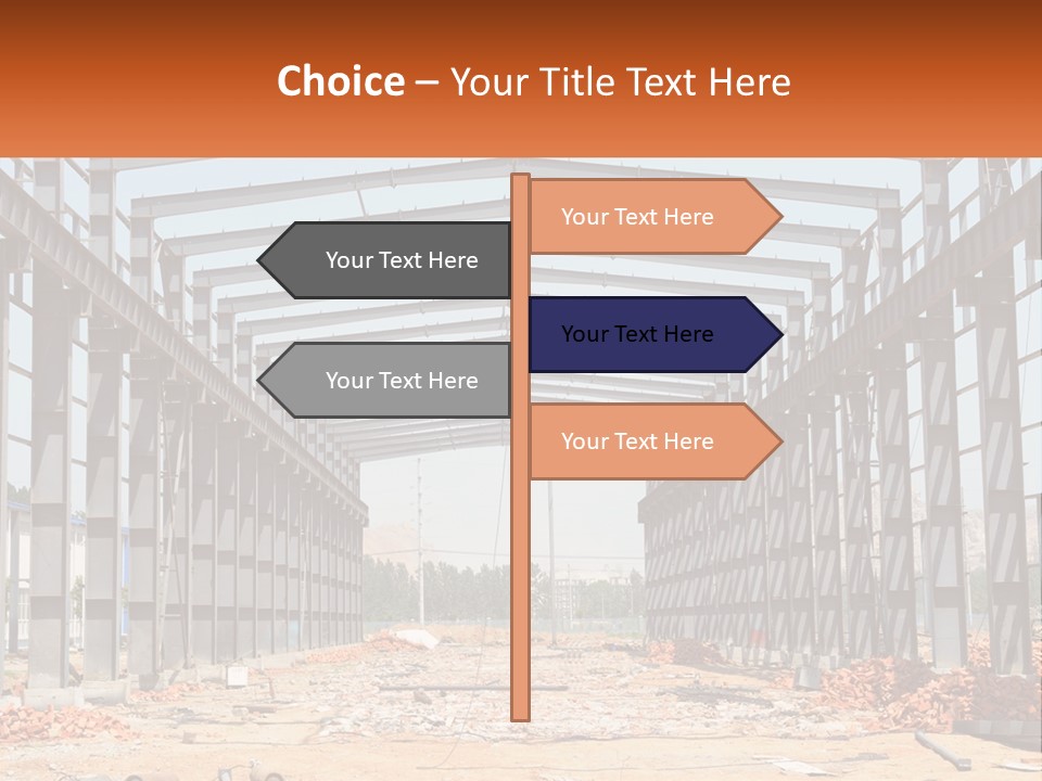 A Picture Of A Building With A Name Of Presentation PowerPoint Template