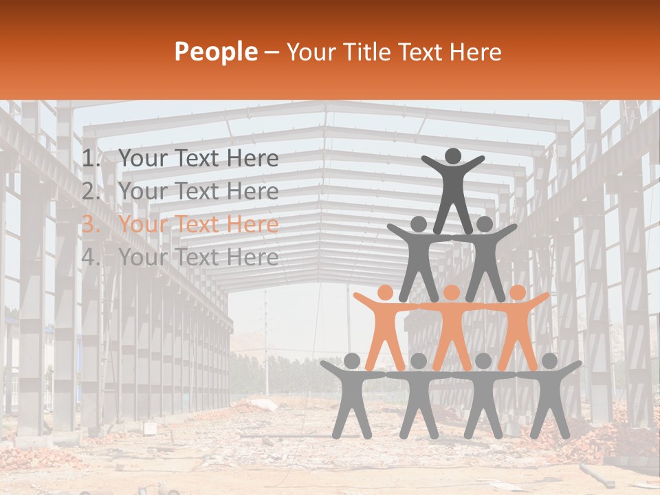 A Picture Of A Building With A Name Of Presentation PowerPoint Template