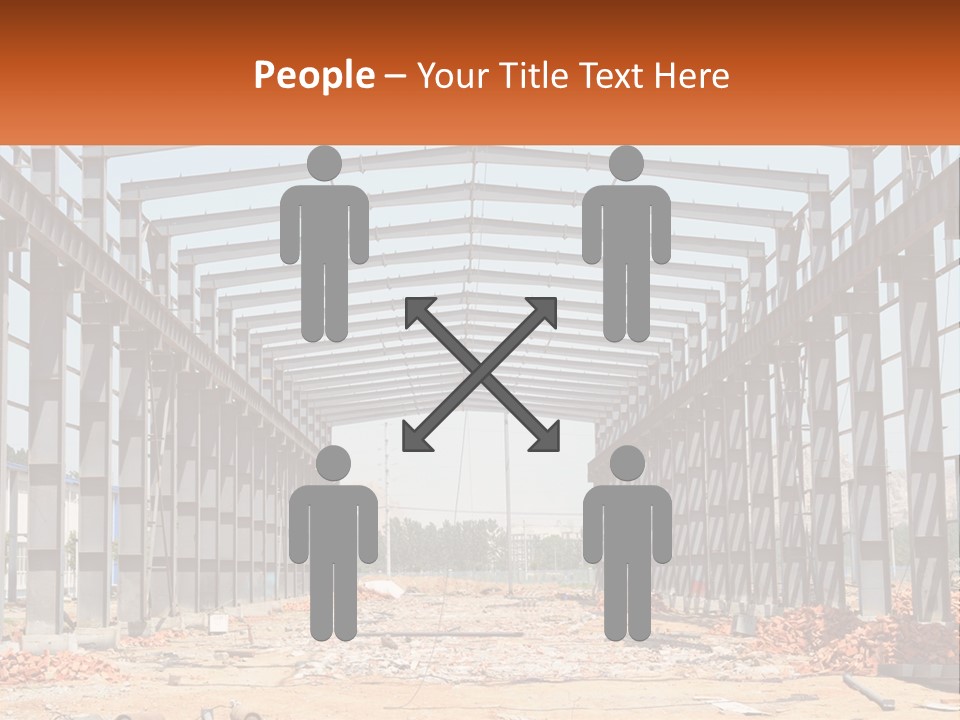 A Picture Of A Building With A Name Of Presentation PowerPoint Template