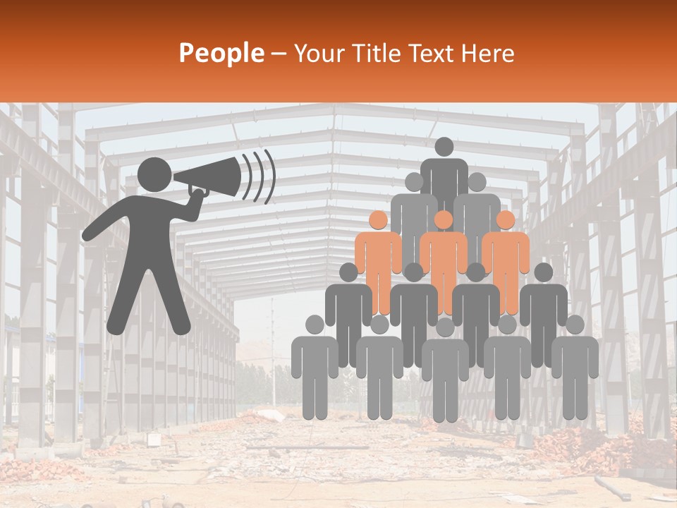 A Picture Of A Building With A Name Of Presentation PowerPoint Template