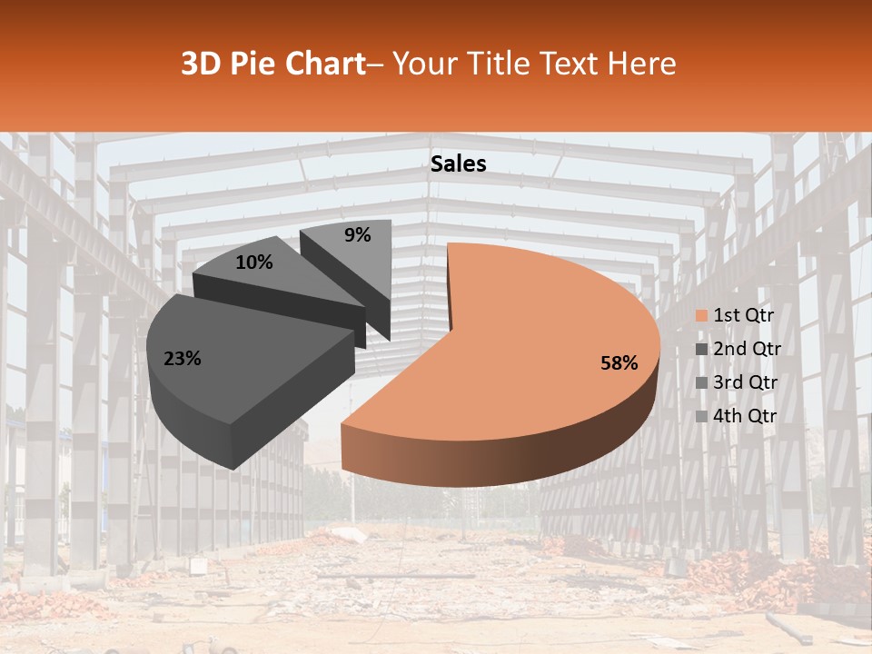 A Picture Of A Building With A Name Of Presentation PowerPoint Template
