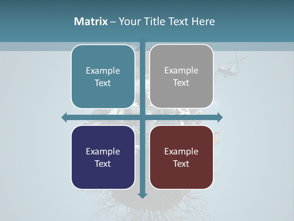 A Small Island With A Bunch Of Boxes On Top Of It PowerPoint Template
