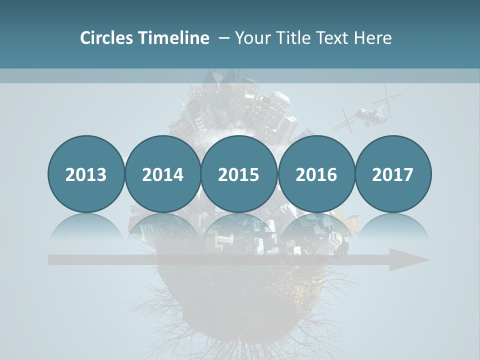 A Small Island With A Bunch Of Boxes On Top Of It PowerPoint Template