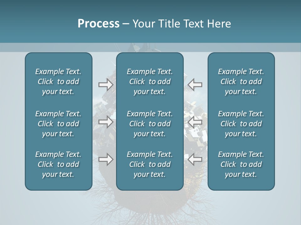 A Small Island With A Bunch Of Boxes On Top Of It PowerPoint Template