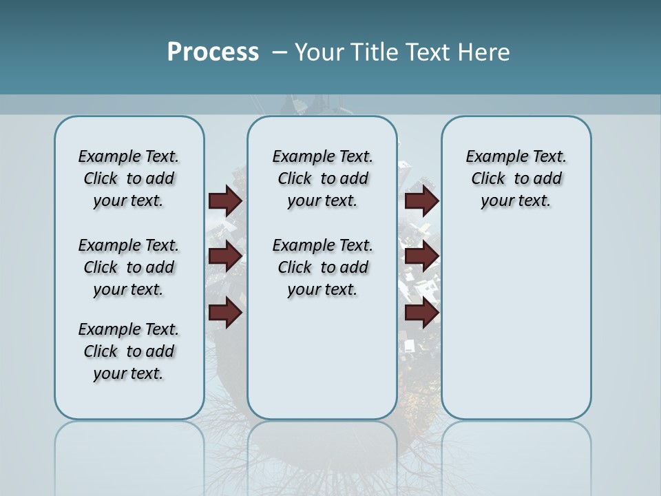 A Small Island With A Bunch Of Boxes On Top Of It PowerPoint Template