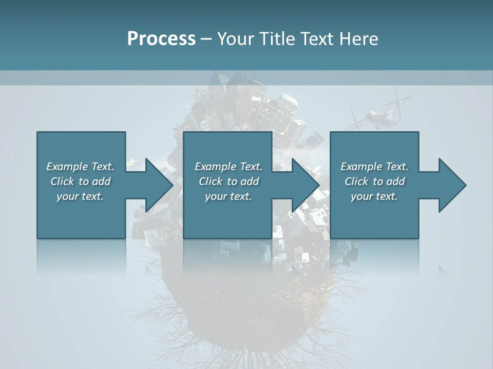 A Small Island With A Bunch Of Boxes On Top Of It PowerPoint Template
