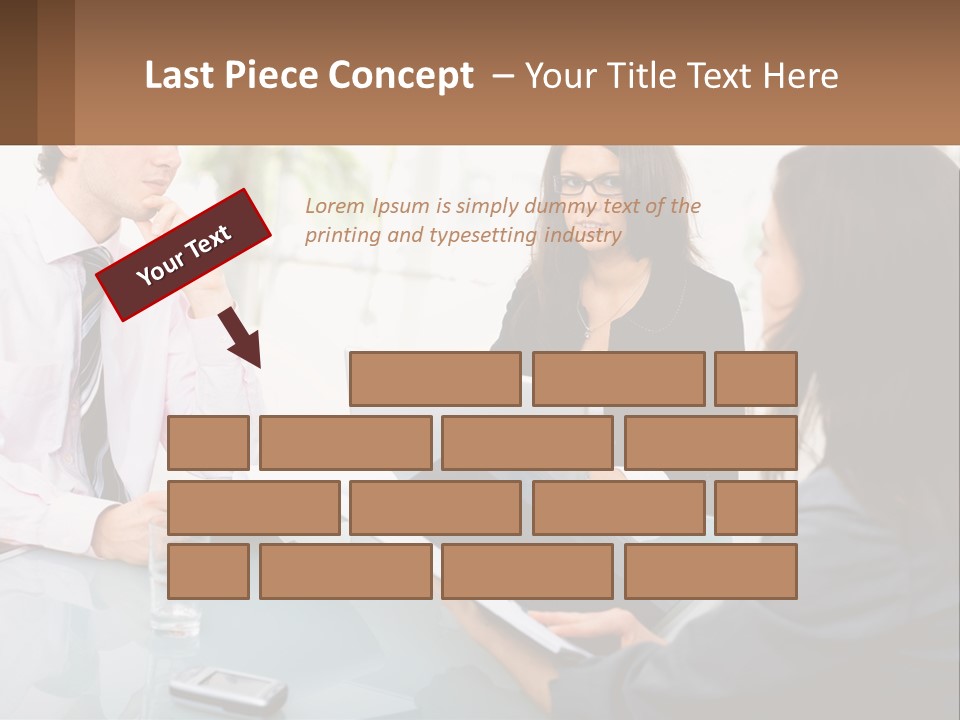 A Group Of People Sitting Around A Table With Laptops PowerPoint Template