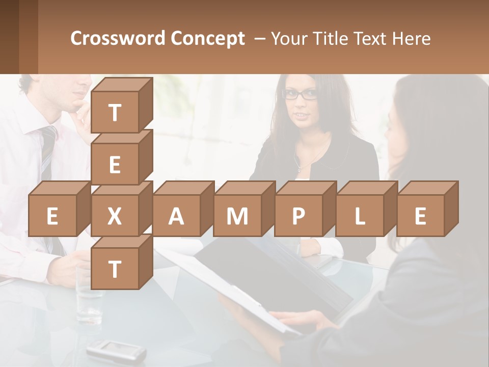 A Group Of People Sitting Around A Table With Laptops PowerPoint Template