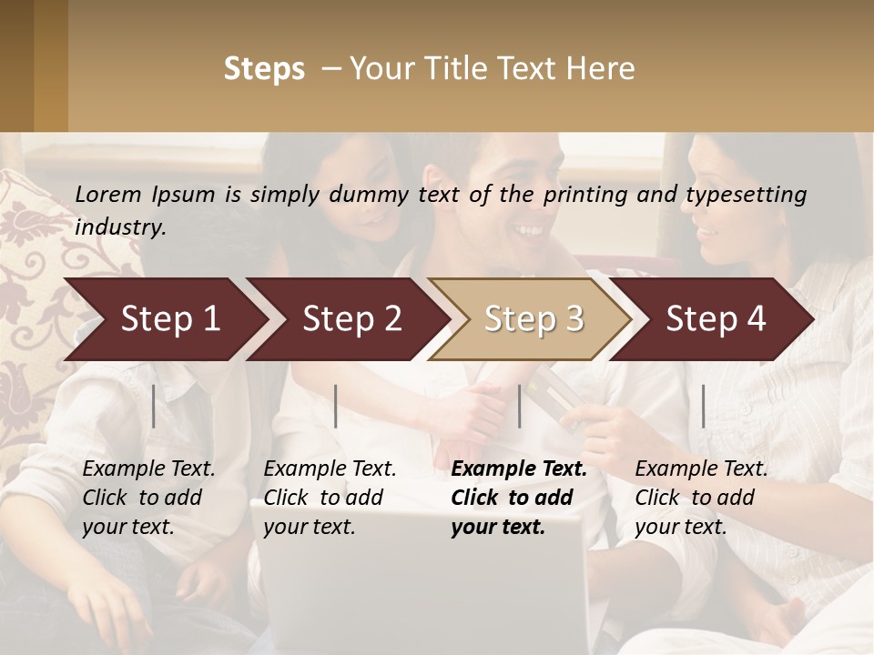 A Group Of People Sitting On A Couch Together PowerPoint Template