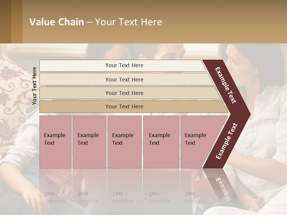 A Group Of People Sitting On A Couch Together PowerPoint Template