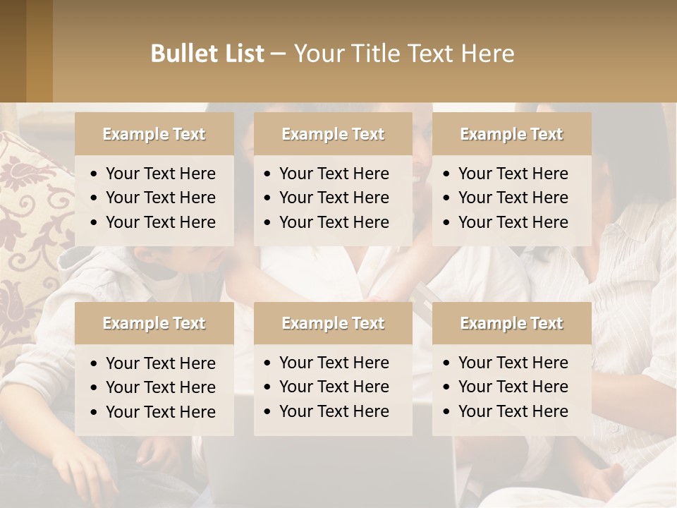 A Group Of People Sitting On A Couch Together PowerPoint Template