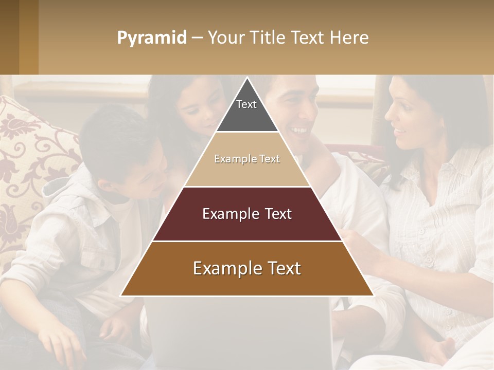 A Group Of People Sitting On A Couch Together PowerPoint Template