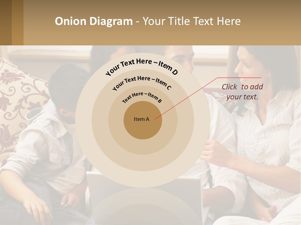 A Group Of People Sitting On A Couch Together PowerPoint Template