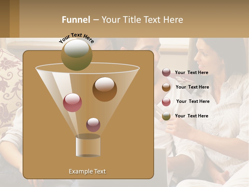 A Group Of People Sitting On A Couch Together PowerPoint Template