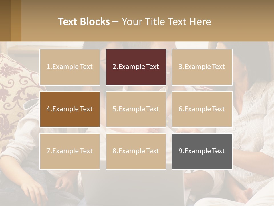 A Group Of People Sitting On A Couch Together PowerPoint Template