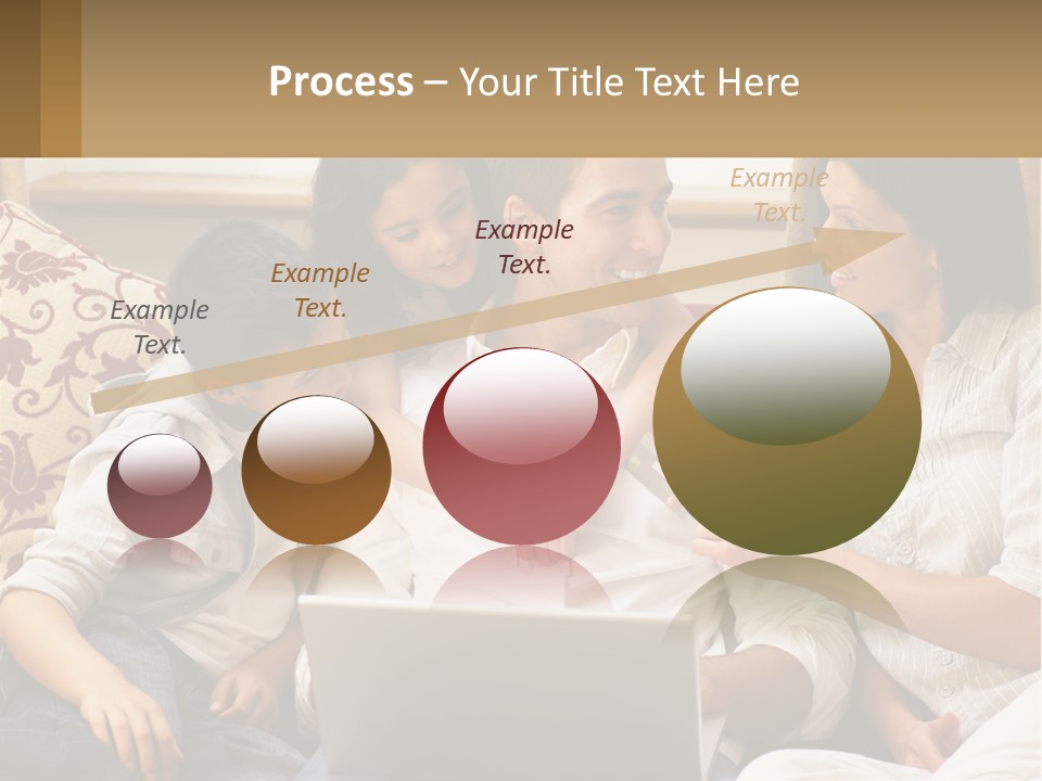 A Group Of People Sitting On A Couch Together PowerPoint Template