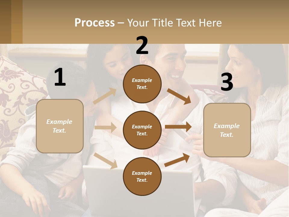 A Group Of People Sitting On A Couch Together PowerPoint Template