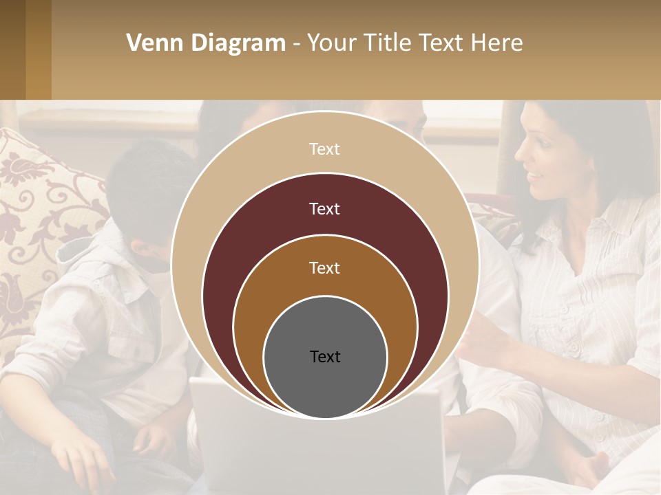 A Group Of People Sitting On A Couch Together PowerPoint Template