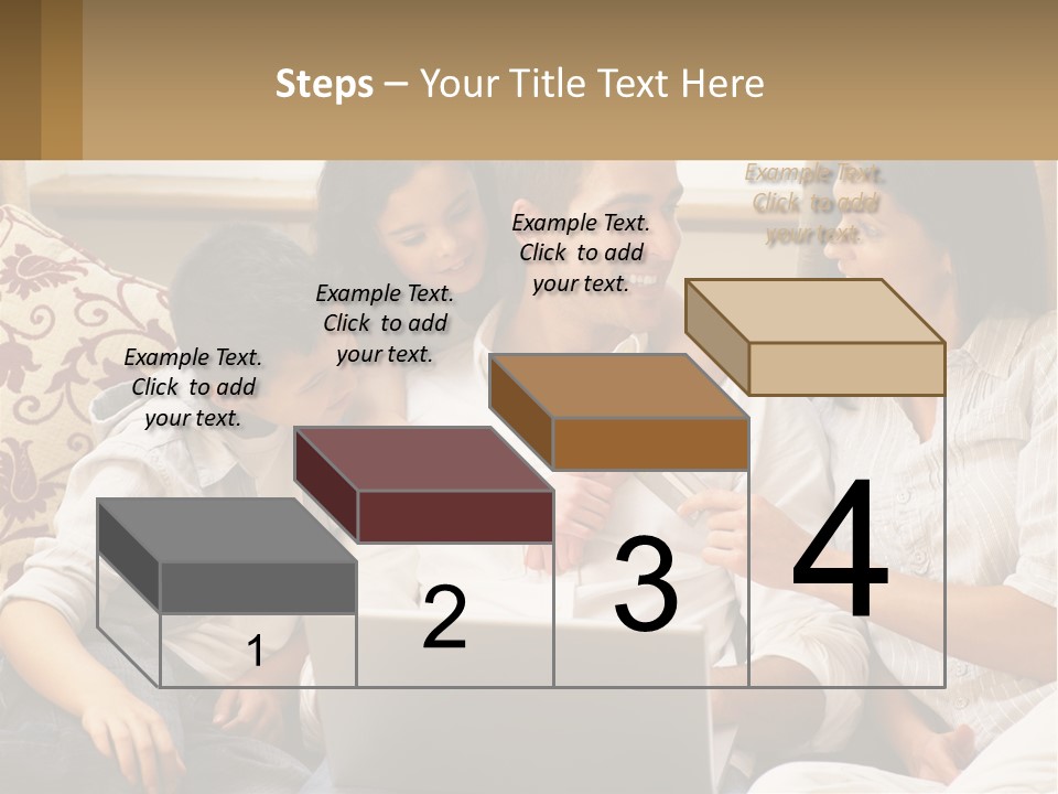 A Group Of People Sitting On A Couch Together PowerPoint Template