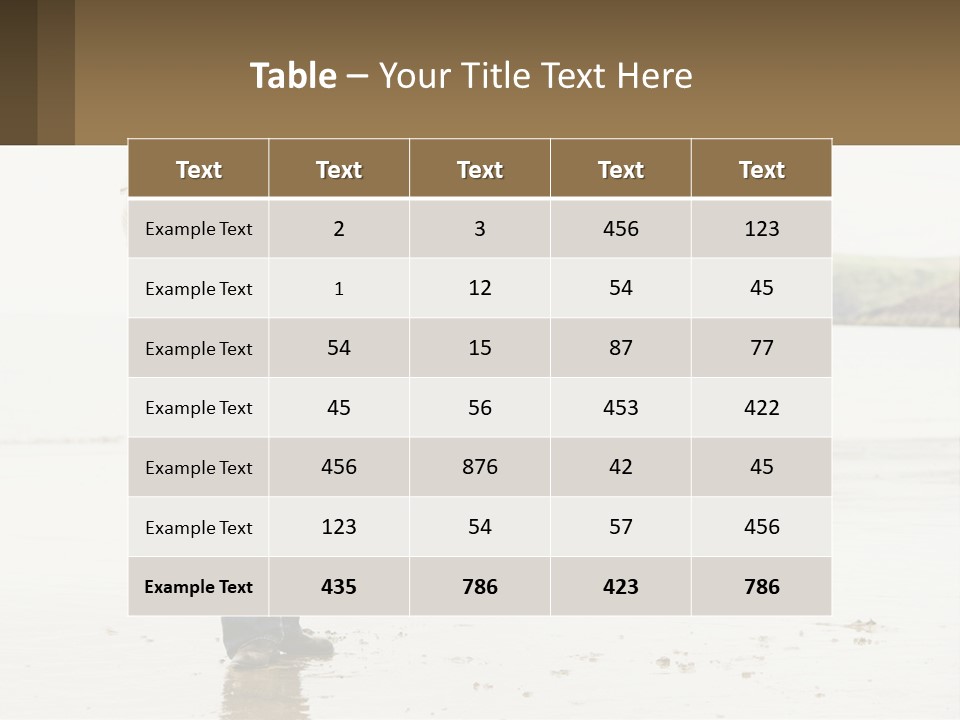 A Man Carrying A Woman On His Back On The Beach PowerPoint Template